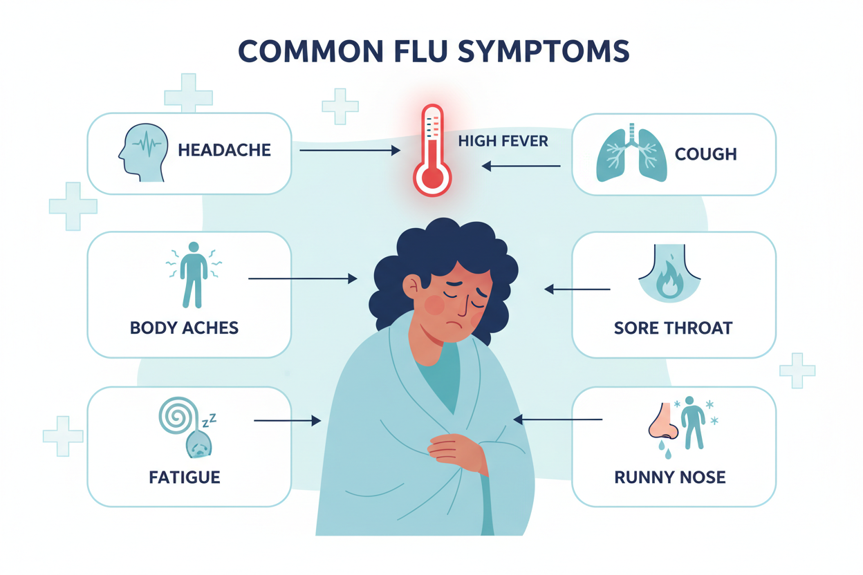 Flu (Influenza): Symptoms, Duration, Treatment & When to Test