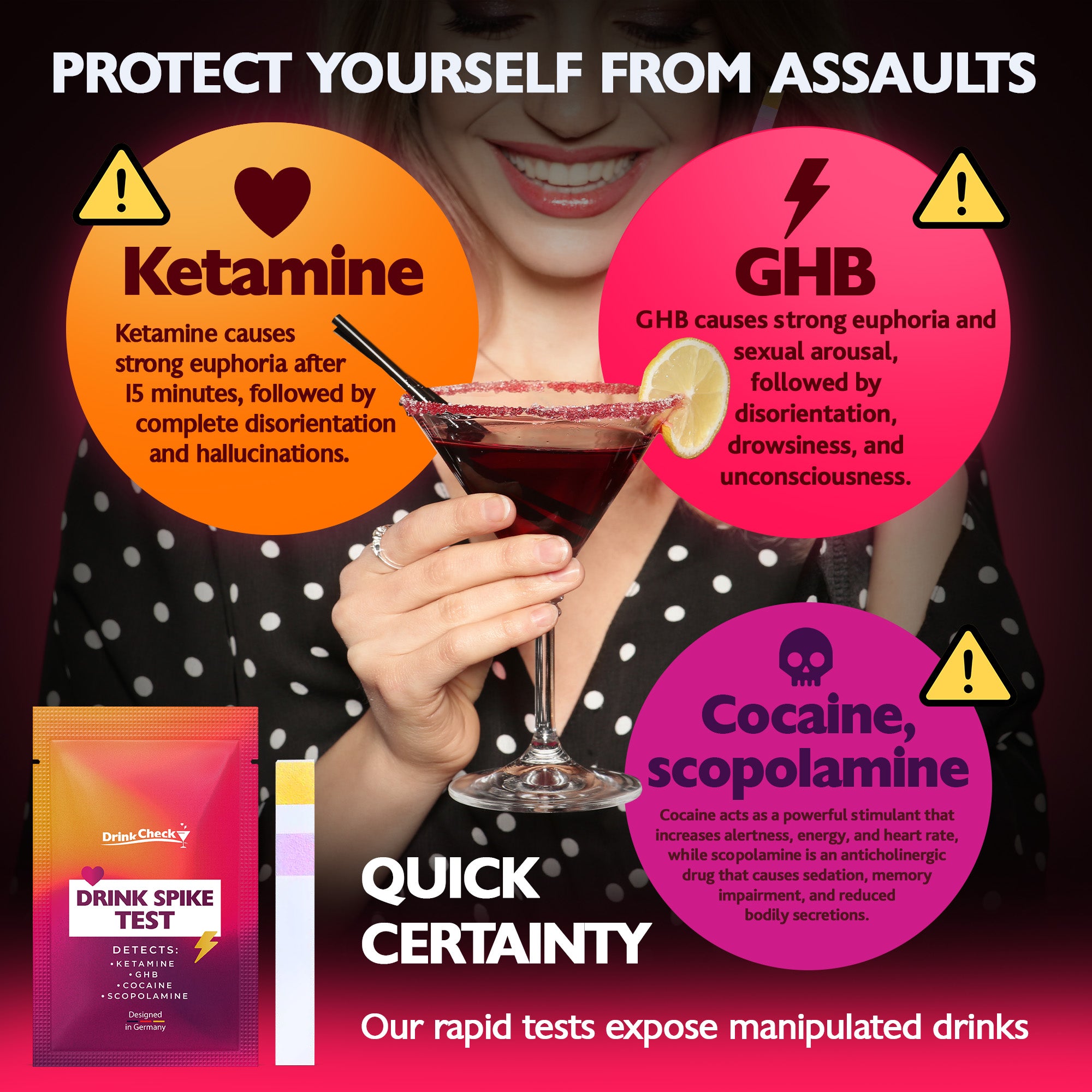 DrinkCheck Drink Spike Test voor GHB en Ketamine
