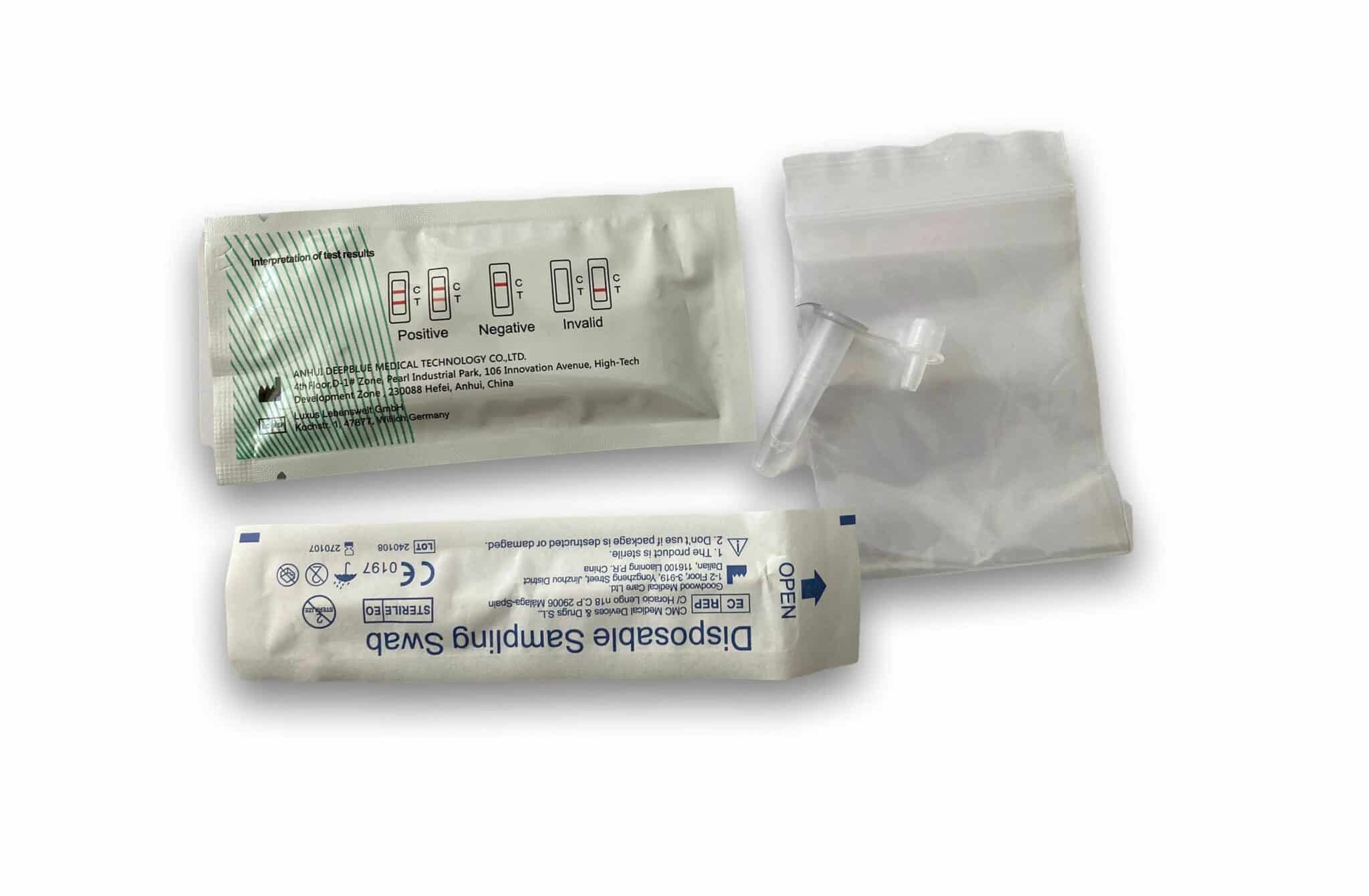 Anhui Deepblue COVID-19 Antigen Test Kit (Colloidal Gold) - Saliva Self-Test (Lolli)