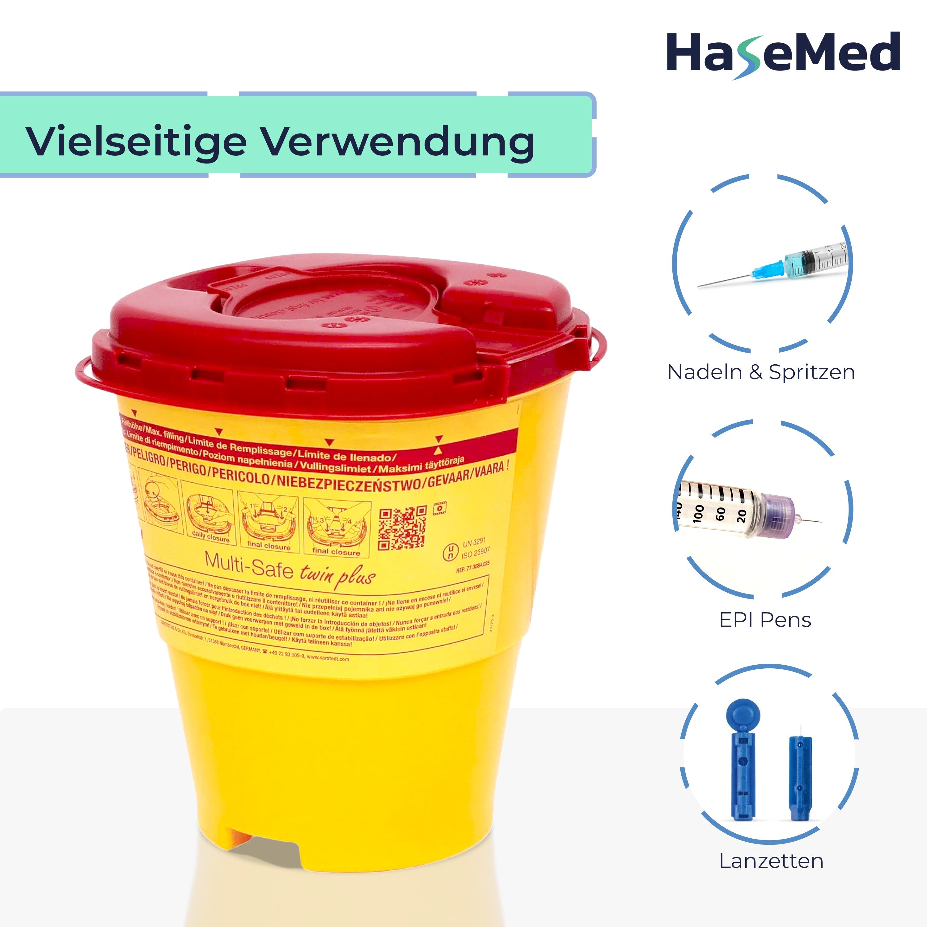 HaseMed naaldencontainer 2,5L
