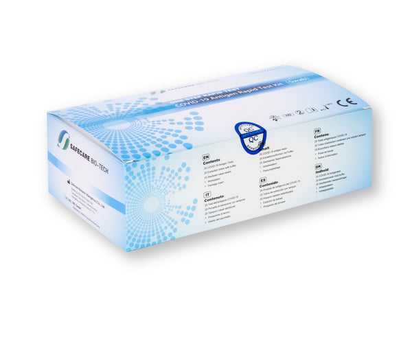 Safecare One Step Rapid Test Corona Antigeen Sneltestkit Professionele Test (Neusaal / Nasofaryngeaal / Orofaryngeaal)