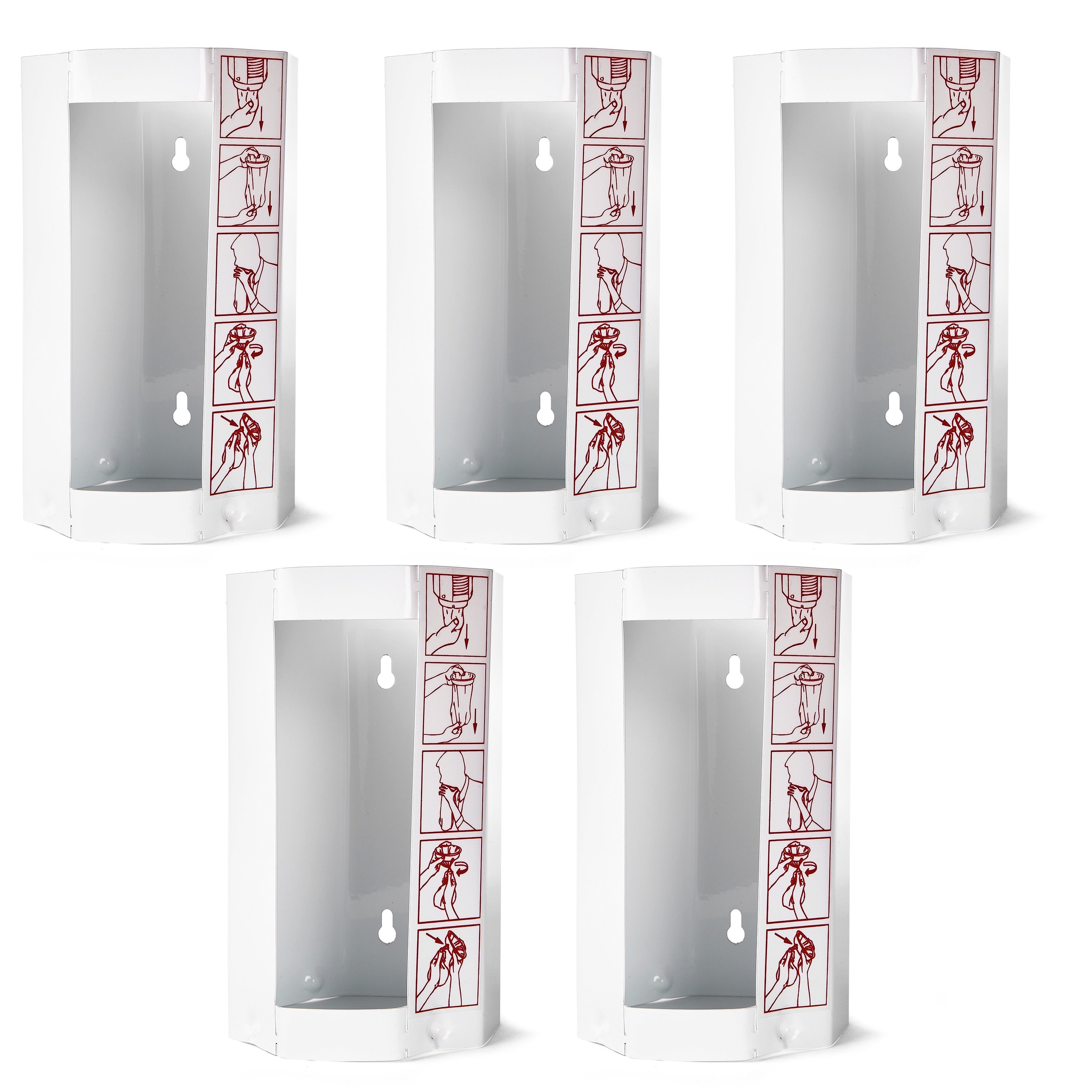 HaseMed metalen dispenser voor spuugzakjes maat M