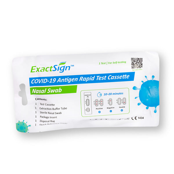 ExactSign COVID-19 antigeen-sneltest voor thuisgebruik (nasaal)