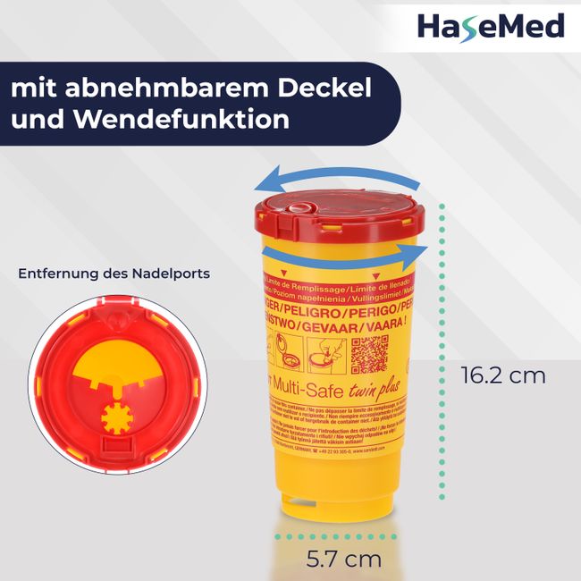 Hasemed Sharps Container 0.5L