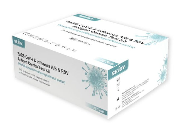 Sejoy Corona & Influenza A/B & RSV antigeen-combitest, 1 verpakking = 25 stuks