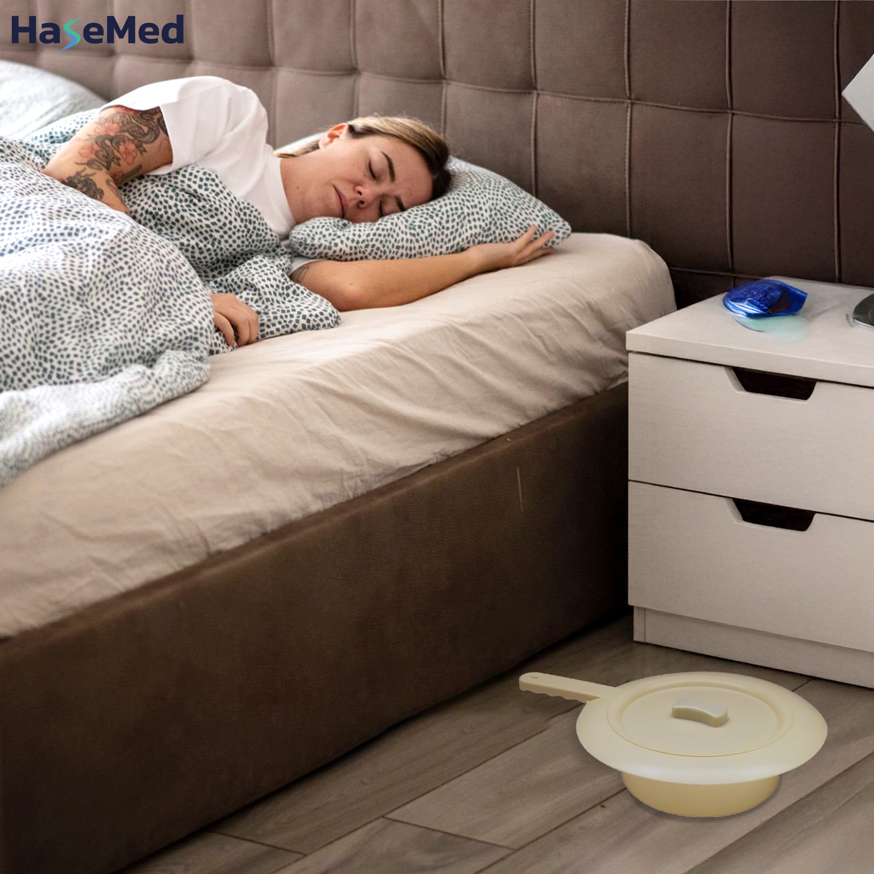 HaseMed ondersteek met deksel, kunststof 31 cm