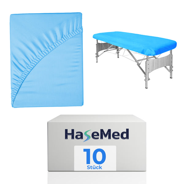 HaseMed CPE-wegwerpmatrasbeschermers 210 × 90 × 20 cm – 10 stuks