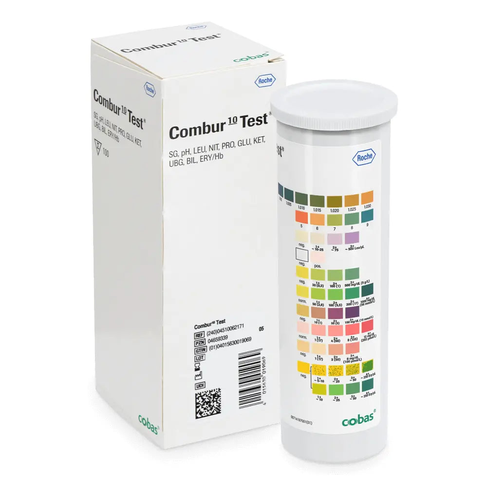 Roche Combur 10 Test Strips, 1 Pack = 100 Pieces