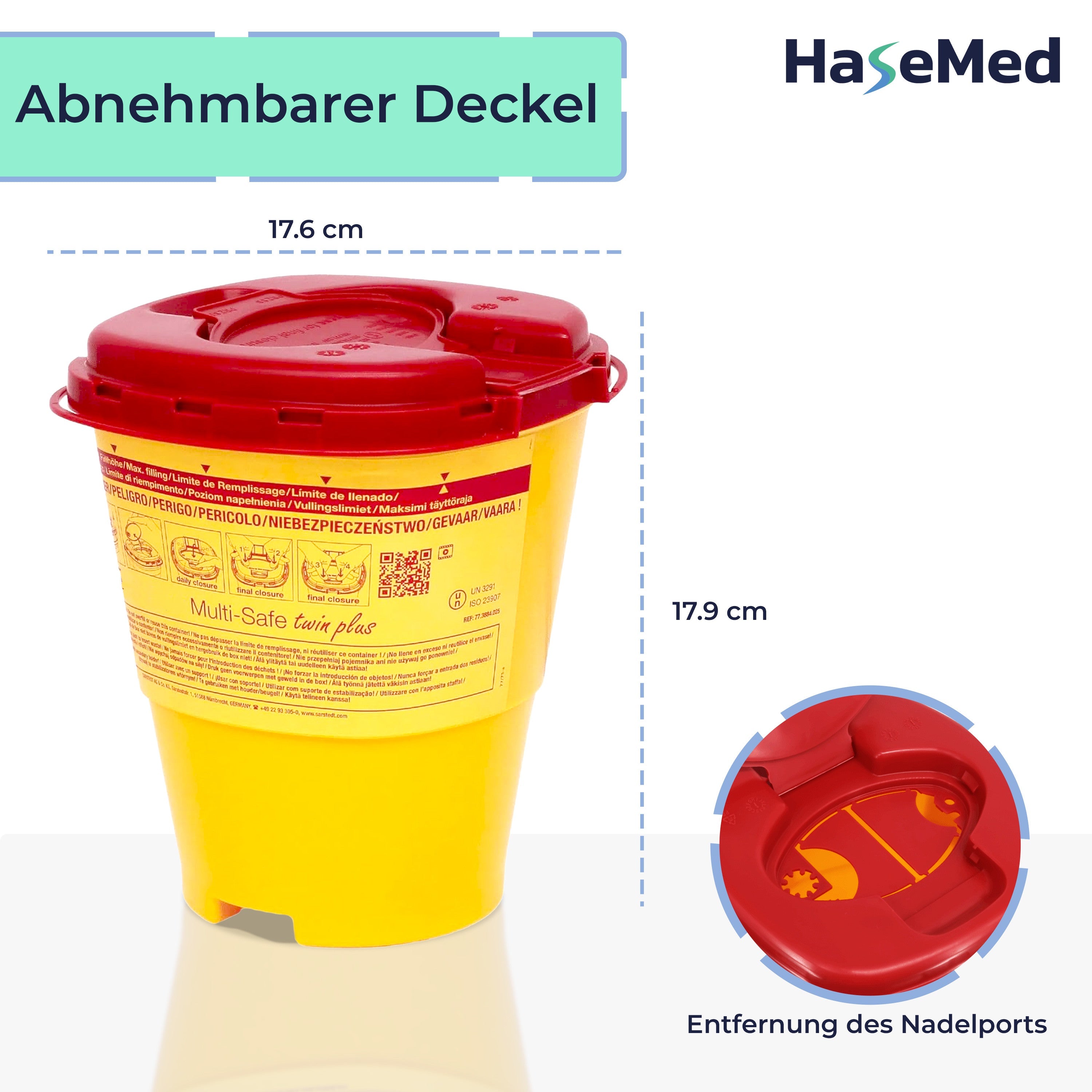 HaseMed naaldencontainer 2,5L