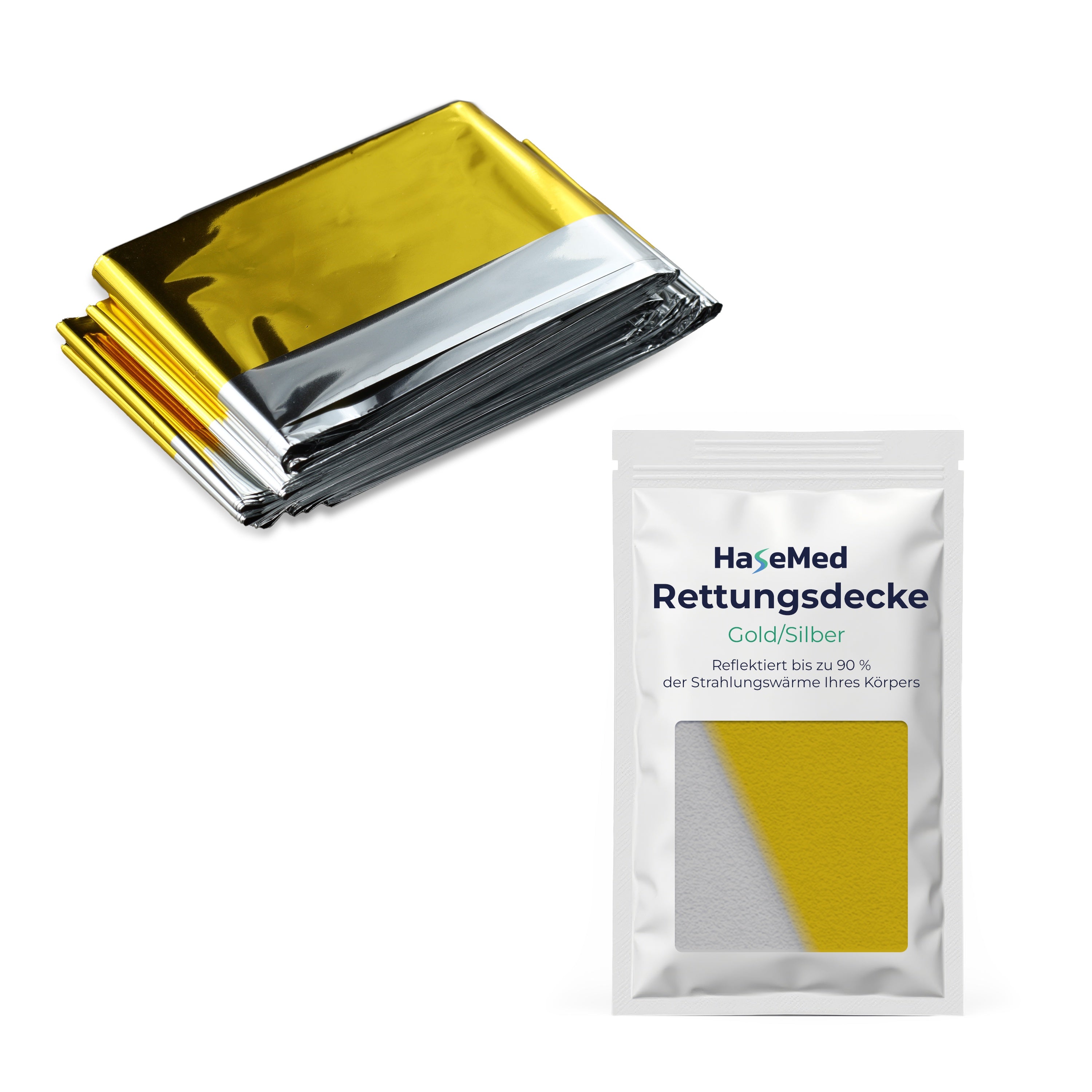 HaseMed Emergency Blanket Gold/Silver